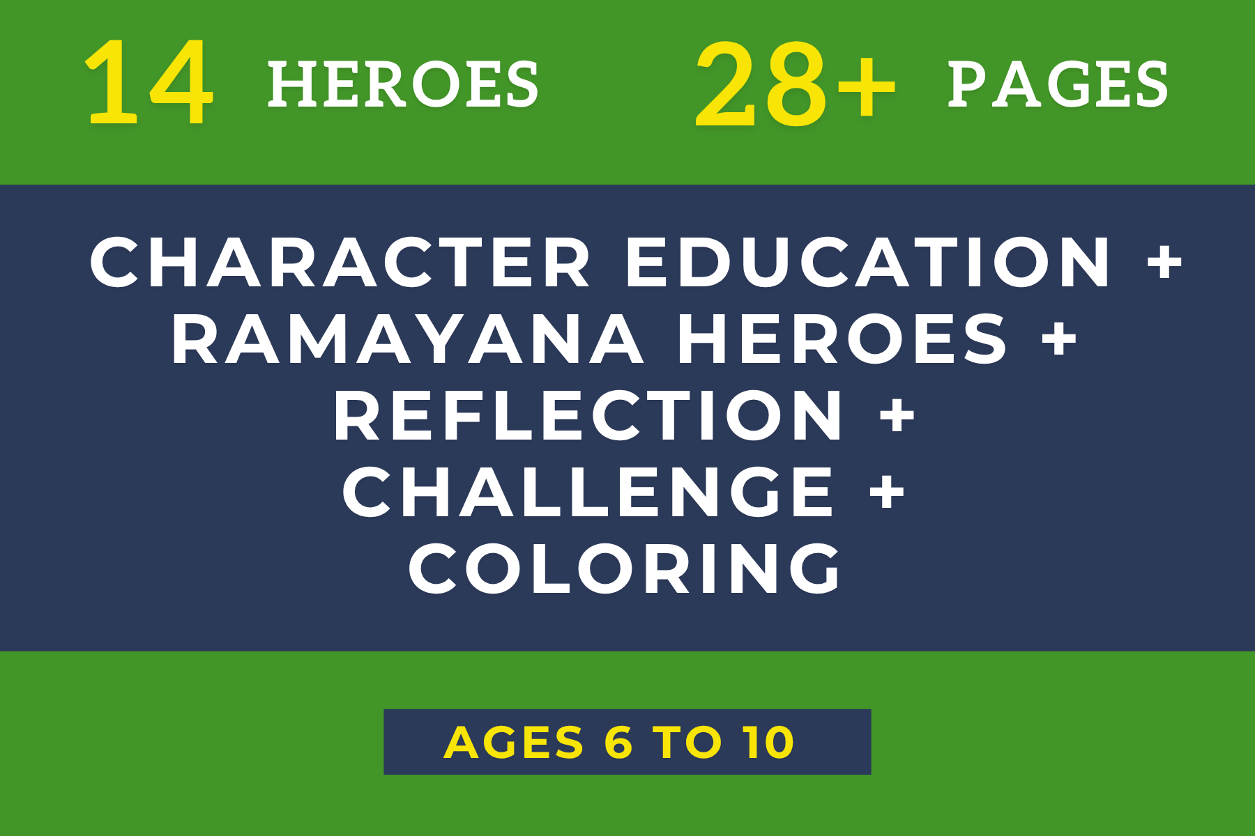 Ramayana Animal & Vanara Heros Coloring & Character Workbook